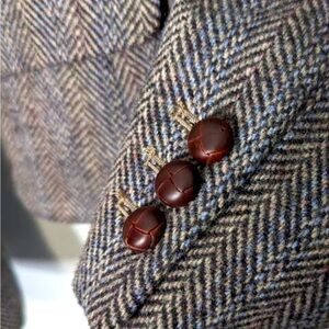 Jack Wills University Outfitters Wool Blend Herringbone Blazer Women's Size 6